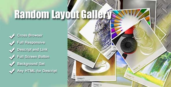 Galeria de layout aleatória