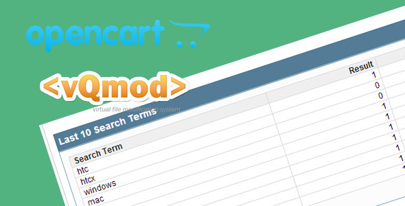 Salvar itens de pesquisa no OpeNCart
