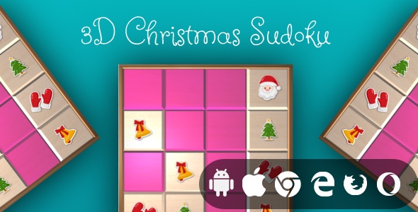 3D Christmas Sudoku – Cruz Platform Puzzle Game