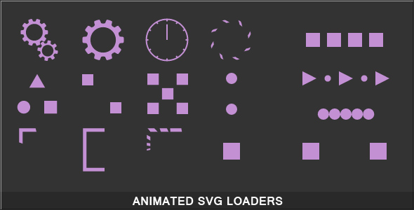 Carregadores SVG animados