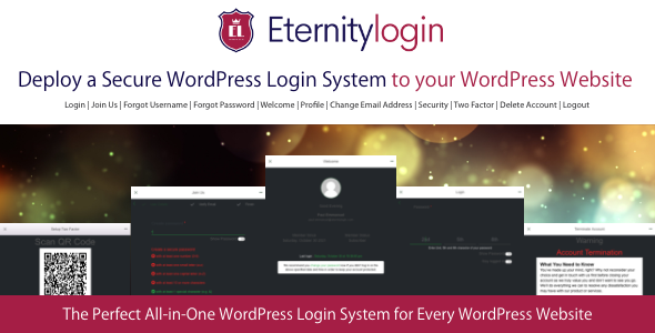 EternityLogin All-in-One WordPress Login System