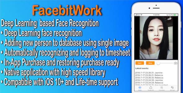 Reconhecimento de rosto nativo de facebitwork usando aprendizado profundo