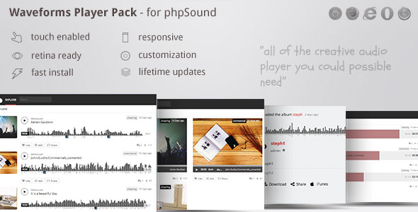 Phpsound – Players Pack Theme – incluindo o Wave Player ZoomSounds
