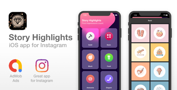 Destaques da história para o Instagram – App iOS para Instagram