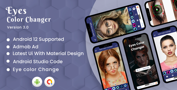 Changer da cor dos olhos | Eye Lens Photo Editor | App Android | V4.0