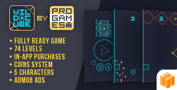 Wild Cube – BuildBox Android – Fácil de Reskine + Admob