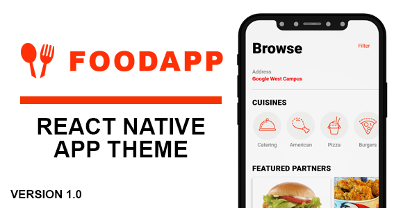O tema nativo do FoodApp React