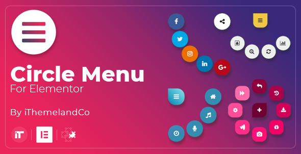 Menu do Círculo para Elementor