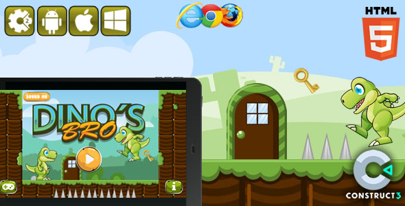 DINOS BRO – jogo HRML5 (CAPX)