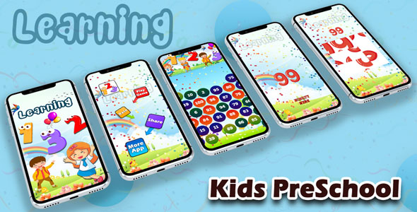 Números pré-escolares: Kids Math Learning-Kid Math Math Puzzle-Android App + AdMob + Facebook Integration
