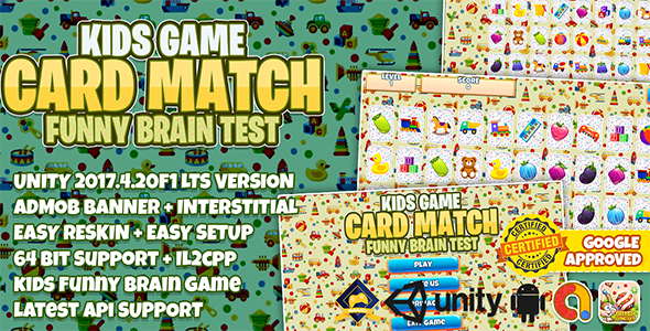 CARTRO DE CARTRAS CRIANÇAS UNITY Project Full + AdMob + Reskin Easy + 64bit Suporte