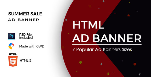 Venda de verão – modelo de banner html anúncio