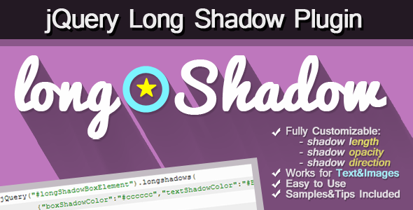 Plugin de jQuery de sombra longa