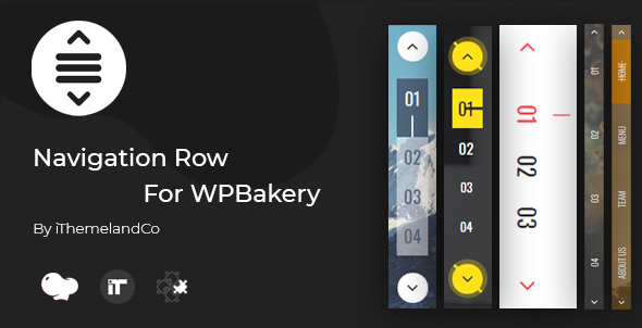 Navegação de linha para WPBakery Page Builder