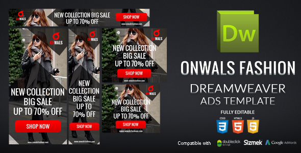 HTML5 Banner Dreamweaver Modelo v1
