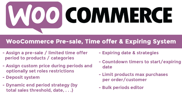 WooCommerce pré-venda, oferta de tempo e sistema de expiração