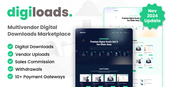 DIGILOADS – MARKETLES DE Downloads digitais multivendores