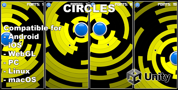 Círculos – jogo de unidade para Android e iOS