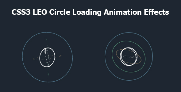 CSS3 Leo Circle Carregando efeitos de animação