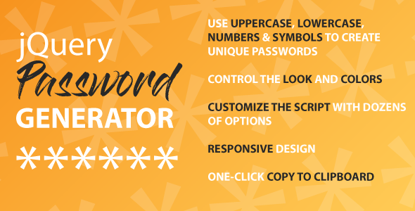 JQuery Password Generator