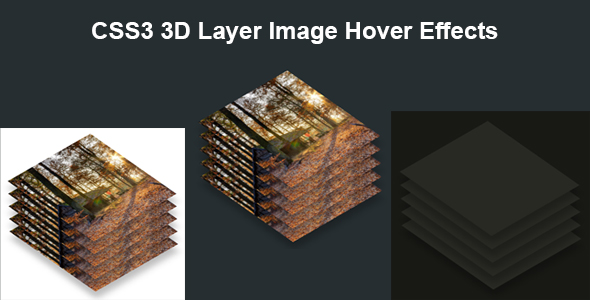 CSS3 3D Camada Imagem Passe os efeitos