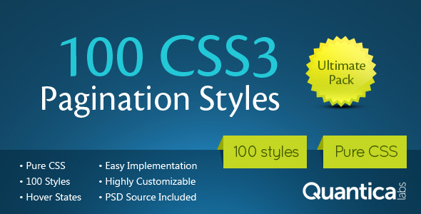 100 estilos de paginação CSS3