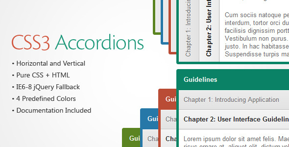 Acordeões CSS3