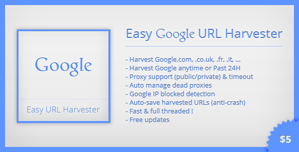Fácil do Google URL Harvester