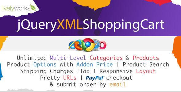 Carrinho de compras do JQuery XML – Loja – Loja – PayPal Store