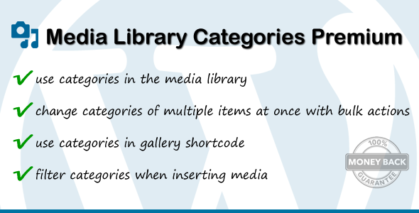 Categorias de biblioteca de mídia Premium