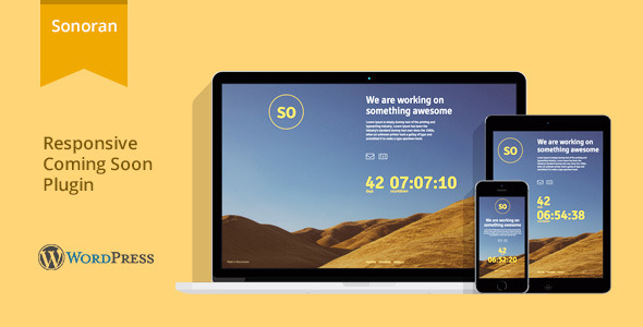 Sonoran – WordPress responsivo em breve plugin