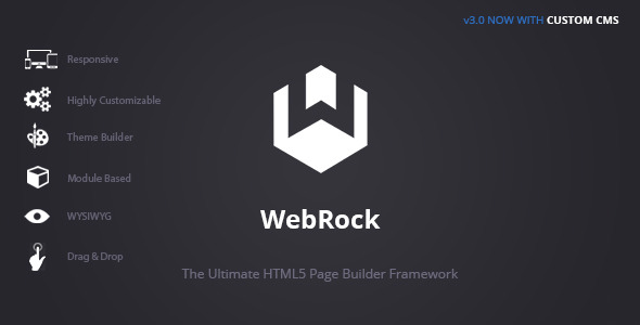 Webrock – Page Builder Framework para HTML5
