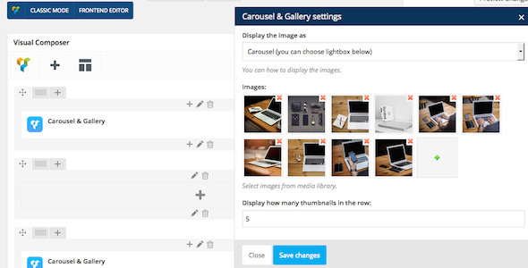 WPBakery Page Builder add -on – Carousel & Gallery