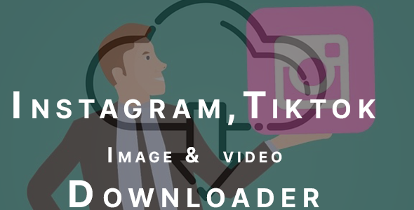 Download de vídeo do Instagram Tiktok Facebook Image and Video Downloader 1.5