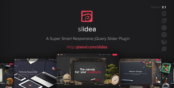 Slidea – um plugin Slider de jQuery super inteligente responsivo