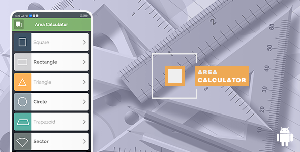 Calculadora de área para Android