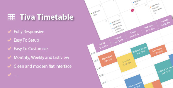 TIVA TIMETABLE PARA PHP
