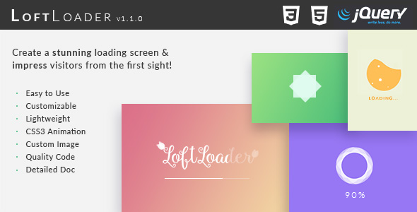 LoftLoader jQuery – Crie uma tela de carregamento impressionante