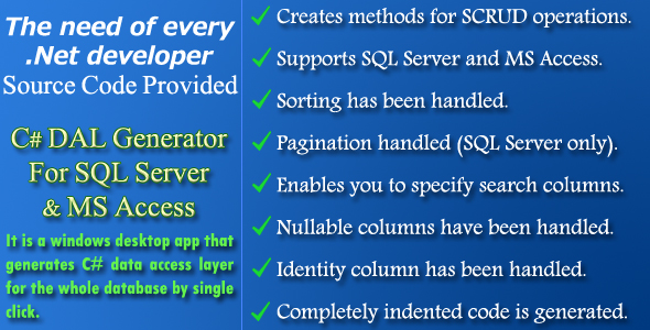 C# Dal Generator – código -fonte
