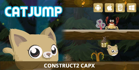 Jump de gato – jogo HTML5 (CAPX)