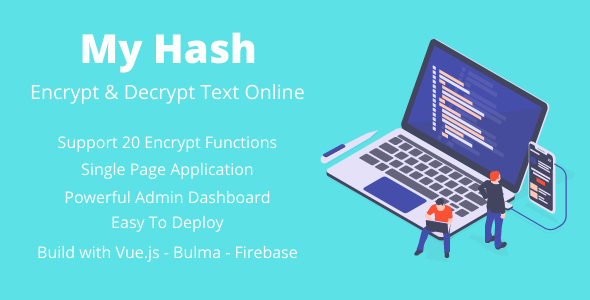 MyHash – Encrypt & Decrypt Text Online – Firebase Version (PRONTO PRONTO)