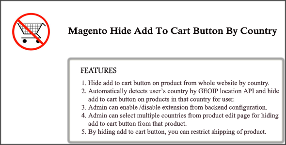 Magento ocultar adicione ao carrinho botão por país