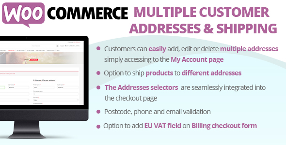 WooCommerce vários endereços de clientes e envio