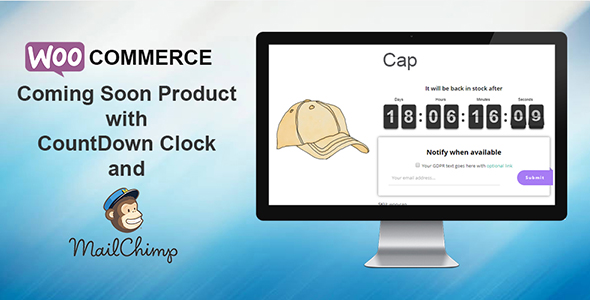 WooCommerce em breve produto com contagem regressiva