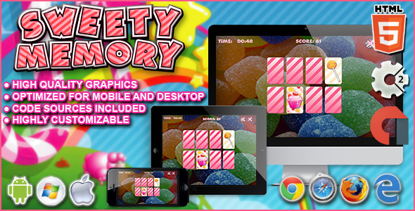 Sweety Memory – Construct 2 Html5 Game