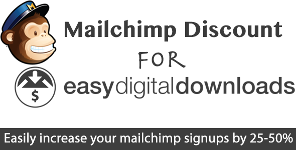 Desconto do MailChimp para downloads digitais fáceis