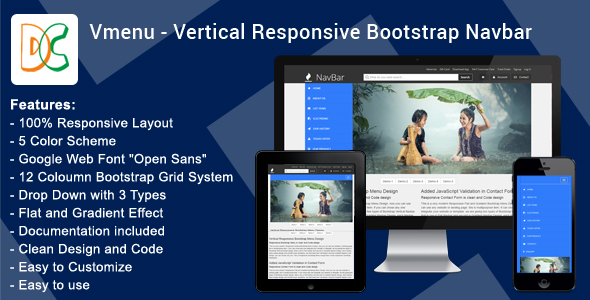 DC – Menu MEGA NAV MEGA RESPONSÁVEL vertical v1.0