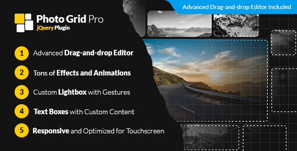 Foto Grid Pro – JQuery Interactive Grid Gallery Builder