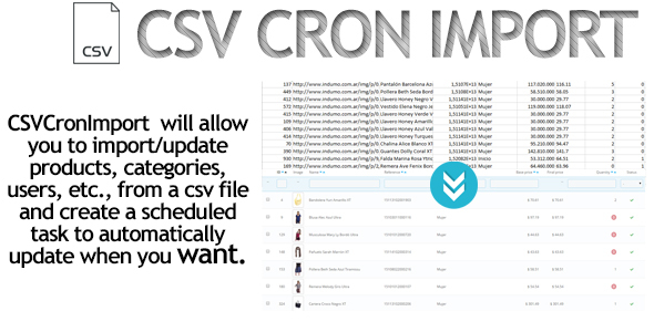 CSV CRON IMOSTRO / DROPSHIPING PRESTASHOP