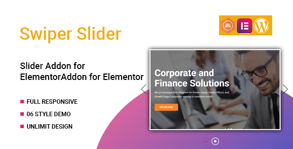 Widget Swiper Slider para Elementor